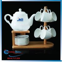 Bộ ấm chén đế gỗ -ACG01