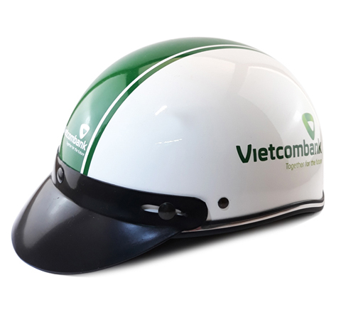 Mũ bảo hiểm in logo Vietcombank