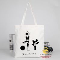 Túi vải canvas in logo Yoga