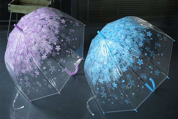 Ô dù 3d trong suốt thiết kế hoa văn giá rẻ